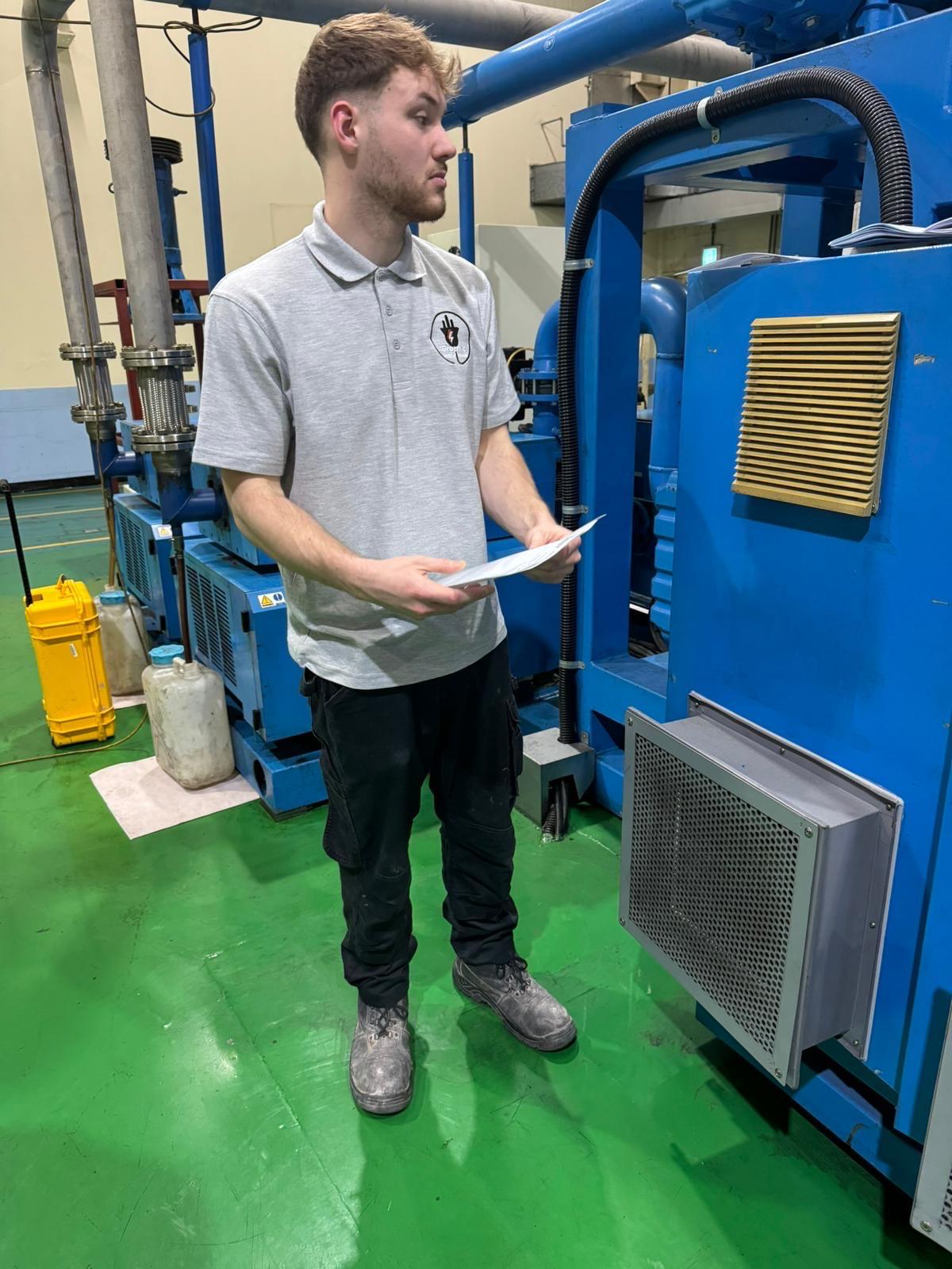 Groarke Electrical engineer on an industrial site